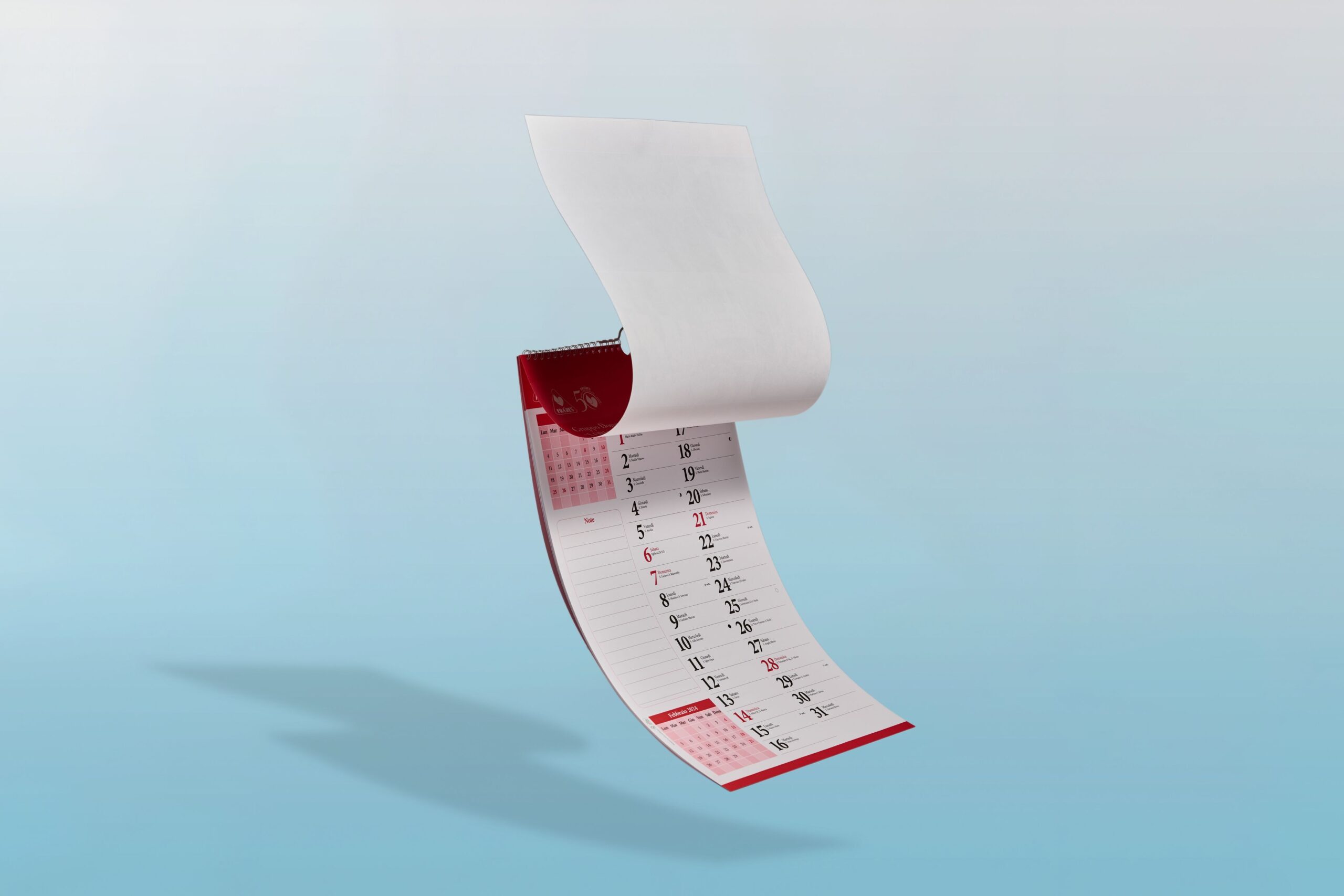 Calendario personalizzato Tipografia Tommasi